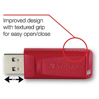 Verbatim 16GB Store 'n' Go USB Flash Drive - Red (VER96317)