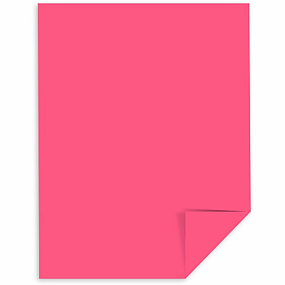 Astrobrights Colored Cardstock - Pink (WAU22129)