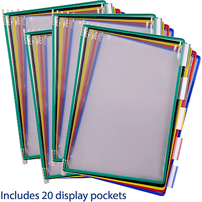 Tarifold Color-coded 20-Pocket Desktop Starter Set (TFID292)