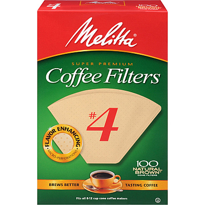 Melitta Super Premium No. 4 Coffee Filters (MLA624602)