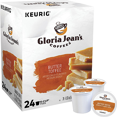 Gloria Jean's Coffees K-Cup Butter Toffee Coffee (DIE60051012)