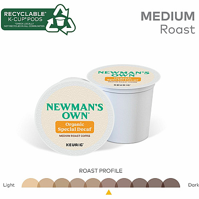 Newman's Own Organics K-Cup Special Decaf Coffee (GMT4051)