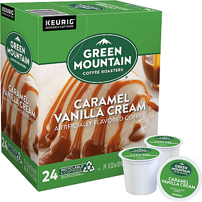 Green Mountain Coffee Roasters K-Cup Caramel Vanilla Cream Coffee (GMT6700)