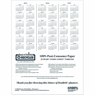 House of Doolittle Black Professional Weekly Planner (27202)