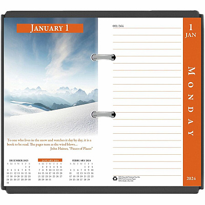 House of Doolittle Earthscapes Desk Calendar Refill, Nature Photography, 3.5 x 6, White/Multicolor Sheets, 12-Month (Jan to Dec): 2026 (417)