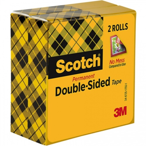 Scotch Permanent Double-Sided Tape - 1/2"W (6652PK)