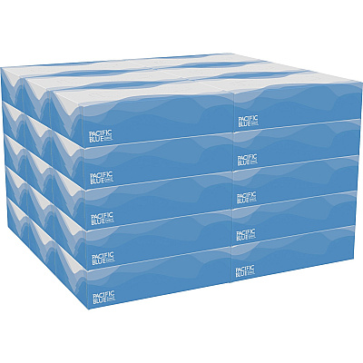 Pacific Blue Select Facial Tissue by GP Pro - Flat Box (GPC48100)