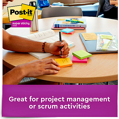 Post-it Super Sticky Note Pads - Energy Boost Color Collection (MMM3321SSAU)