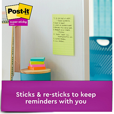 Post-it Super Sticky Notes - Energy Boost Color Collection (MMM4621SSAU)