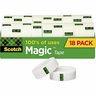 Scotch 3/4"W Magic Tape (MMM810K18CP)