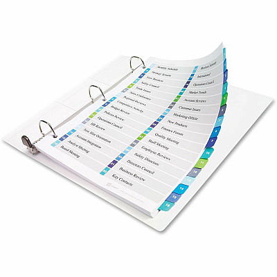 Avery Two-Column Table Contents Dividers w/Tabs (AVE11320)