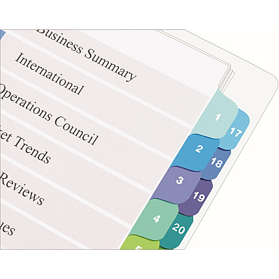 Avery Two-Column Table Contents Dividers w/Tabs (AVE11322)