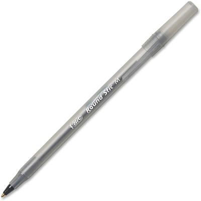 BIC Round Stic Ballpoint Pens (BICGSMP101BK)