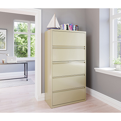 Lorell Fortress Series Lateral File w/Roll-out Posting Shelf (LLR60441)