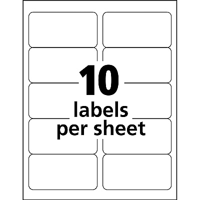 Avery Shipping Labels, Sure Feed, 2" x 4" , 250 Labels (AVE5263)