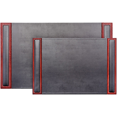Dacasso Rosewood & Leather Side-Rail Desk Pad (P8002)