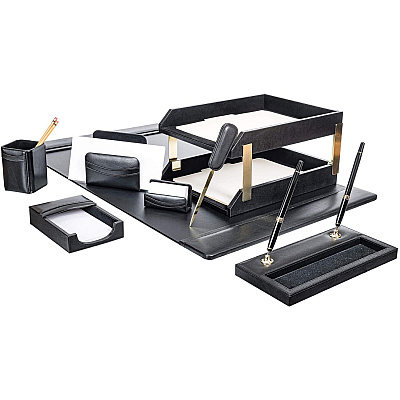 Dacasso Leather 10-Piece Desk Set (D1020)