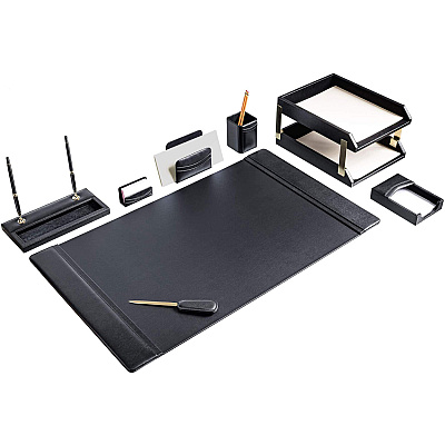 Dacasso Leather 10-Piece Desk Set (D1020)