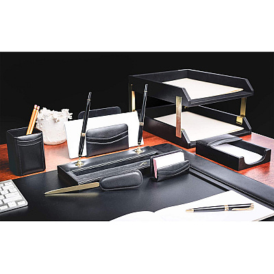 Dacasso Leather 10-Piece Desk Set (D1020)