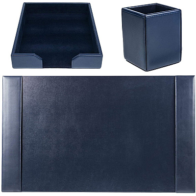 Dacasso 24Kt Gold Tooled 3-Piece Desk Pad Kit (D5037)
