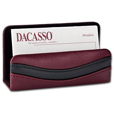 Dacasso Two-Toned Leather 7-Piece Desk Pad Kit (D7004)