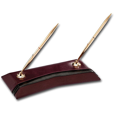 Dacasso Two-Toned Leather 10-Piece Desk Pad Kit (D7020)