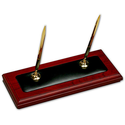 Dacasso Rosewood & Leather Desk Set (D8012)