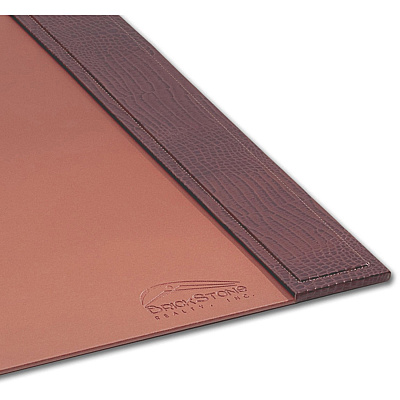 Dacasso Crocodile Embossed Side-Rail Desk Pad (P2002)