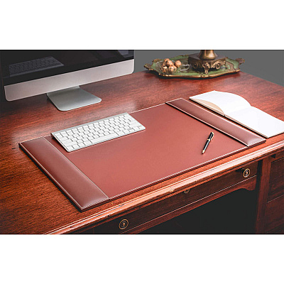 Dacasso Rustic Leather Side-Rail Desk Pad (P3202)