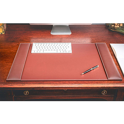 Dacasso Rustic Leather Side-Rail Desk Pad (P3202)