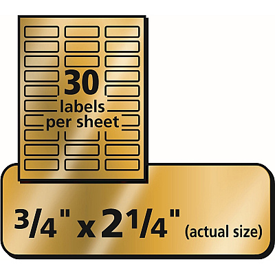 Avery Foil Mailing Labels (08987)