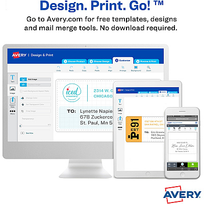 Avery Foil Mailing Labels (08987)