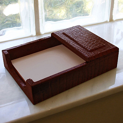 Dacasso Crocodile Embossed Memory Holder (A2009)