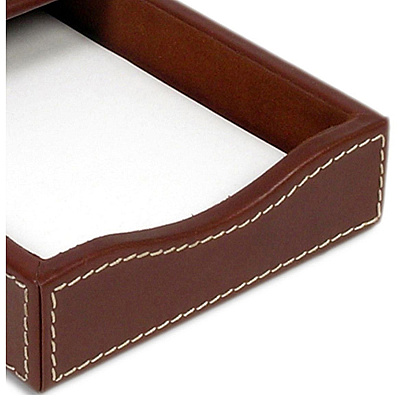 Dacasso Rustic Leather Double Legal-Size Trays (A3209)