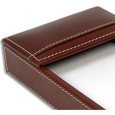 Dacasso Rustic Leather Double Legal-Size Trays (A3209)