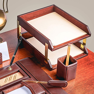 Dacasso Front Load Double Letter Tray (A3420)