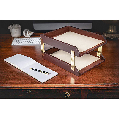 Dacasso Front Load Double Letter Tray (A3420)