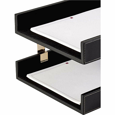 Dacasso Double Front Load Stacking Letter Tray (A1220)