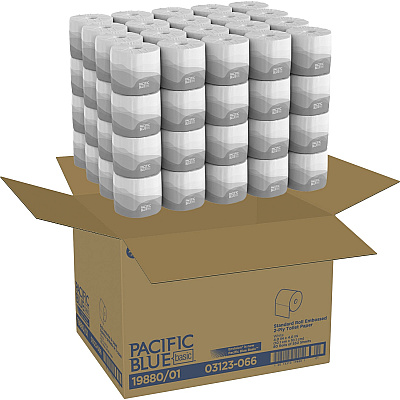 Pacific Blue Basic Standard Roll Embossed Toilet Paper (GPC1988001)