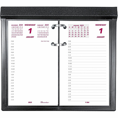 Brownline Daily Calendar Pad Refill, 6 x 3.5, White/Burgundy/Gray Sheets, 12-Month (Jan to Dec): 2026 (C2R)
