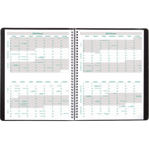 Brownline EcoLogix Monthly Planner (CB435WBLK)