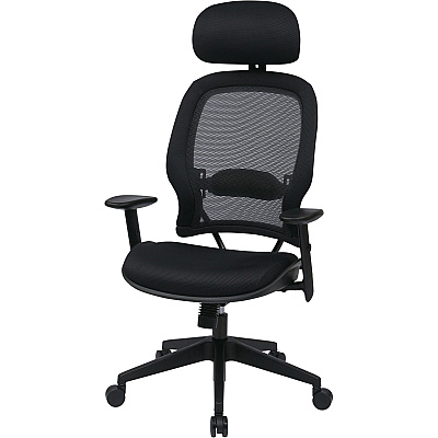 Office Star Professional Air Grid Chair with Adjustable Headrest (OSP55403)