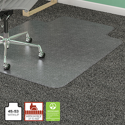 Lorell Medium-Pile Wide Lip Chairmat (LLR25756)
