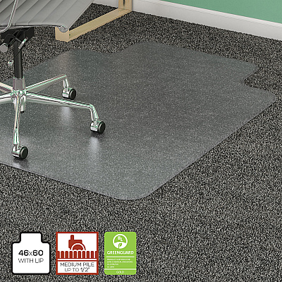Lorell Medium-Pile Wide Lip Chairmat (LLR25755)