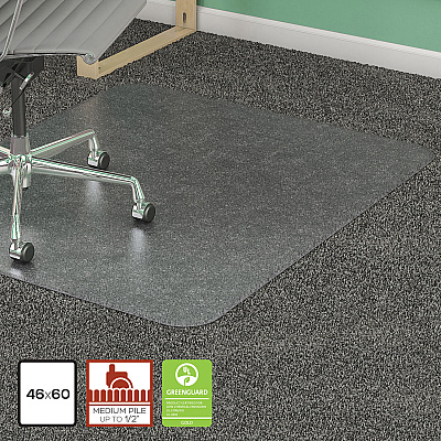Lorell Medium-Pile Smooth Edge Chairmat (LLR25754)