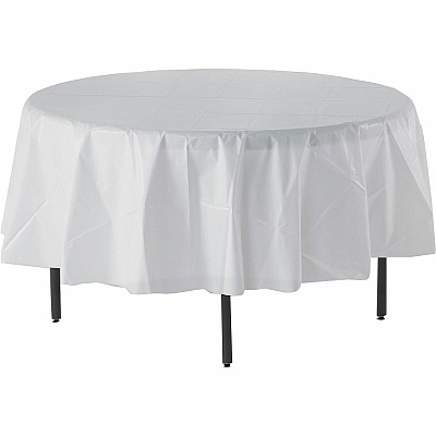 Genuine Joe Plastic Round Tablecovers (GJO10330)