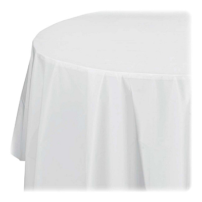 Genuine Joe Plastic Round Tablecovers (GJO10330)