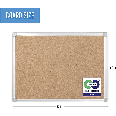 MasterVision Aluminum Frame Recycled Cork Boards (BVCCA271790)