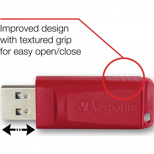 Verbatim 32GB Store 'n' Go USB Flash Drive - Red (96806)