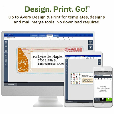 Avery Eco-Friendly Address Labels for Laser and Inkjet Printers, 1" x 2?" (AVE48160)